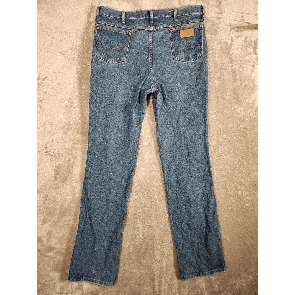 Wrangler Jeans Men's 37X35 ‎ (Tag 38X36) Cowboy Cut Western Slim Straight 936PWD